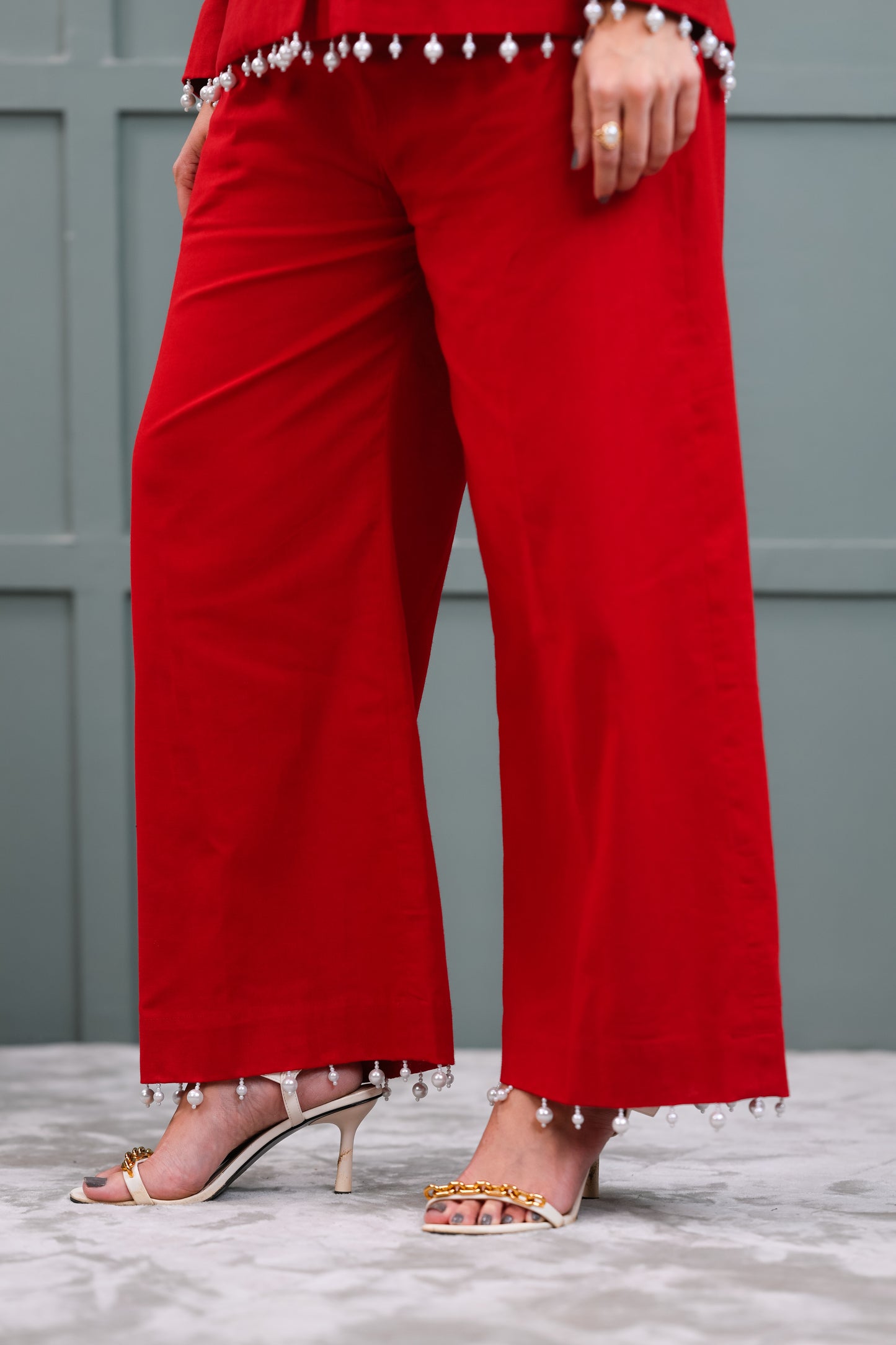 PEARLESCENT BLAZER CO-ORD SET