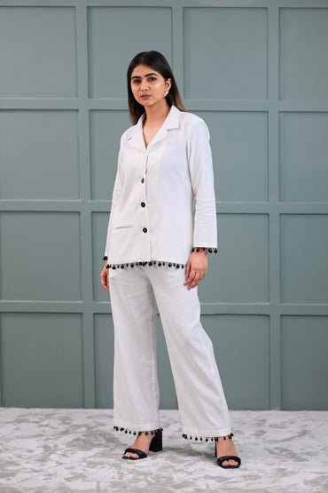 PEARLESCENT BLAZER CO-ORD SET