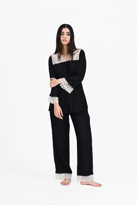 COTTON LACY NIGHTSUIT