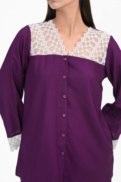 COTTON LACY NIGHTSUIT