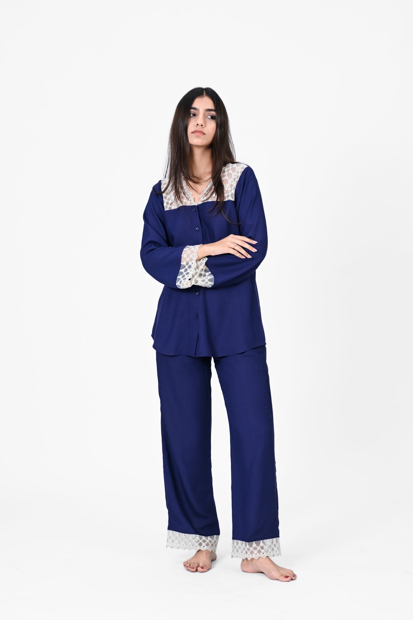 COTTON LACY NIGHTSUIT