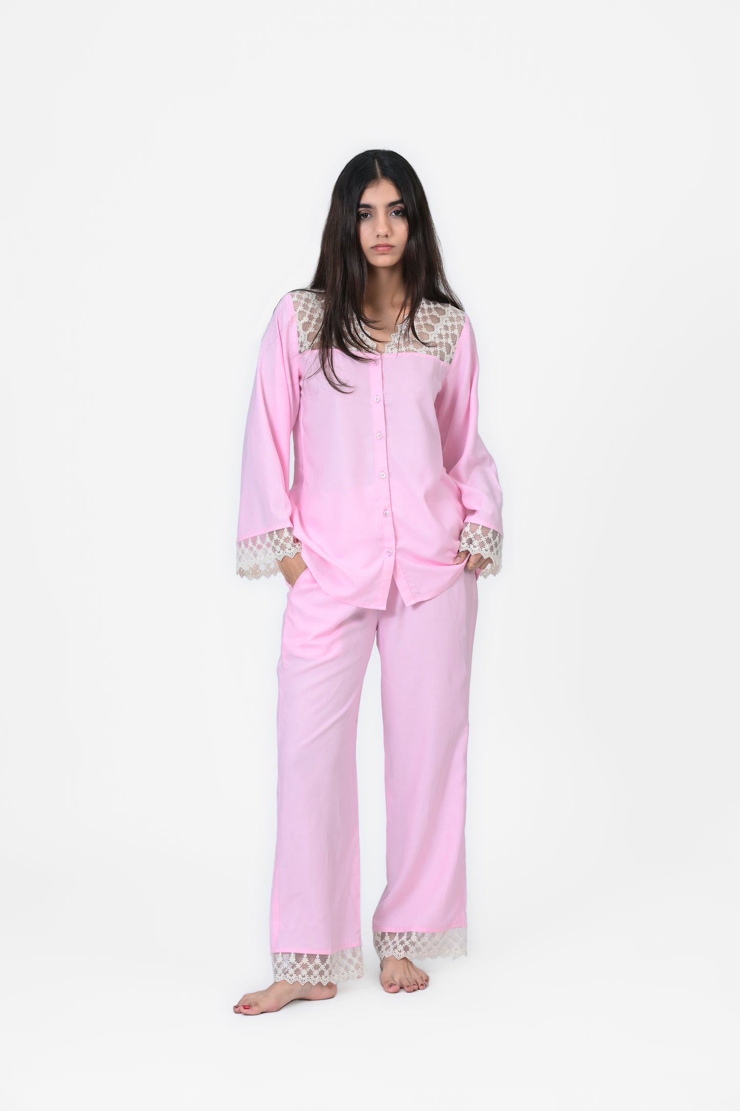COTTON LACY NIGHTSUIT