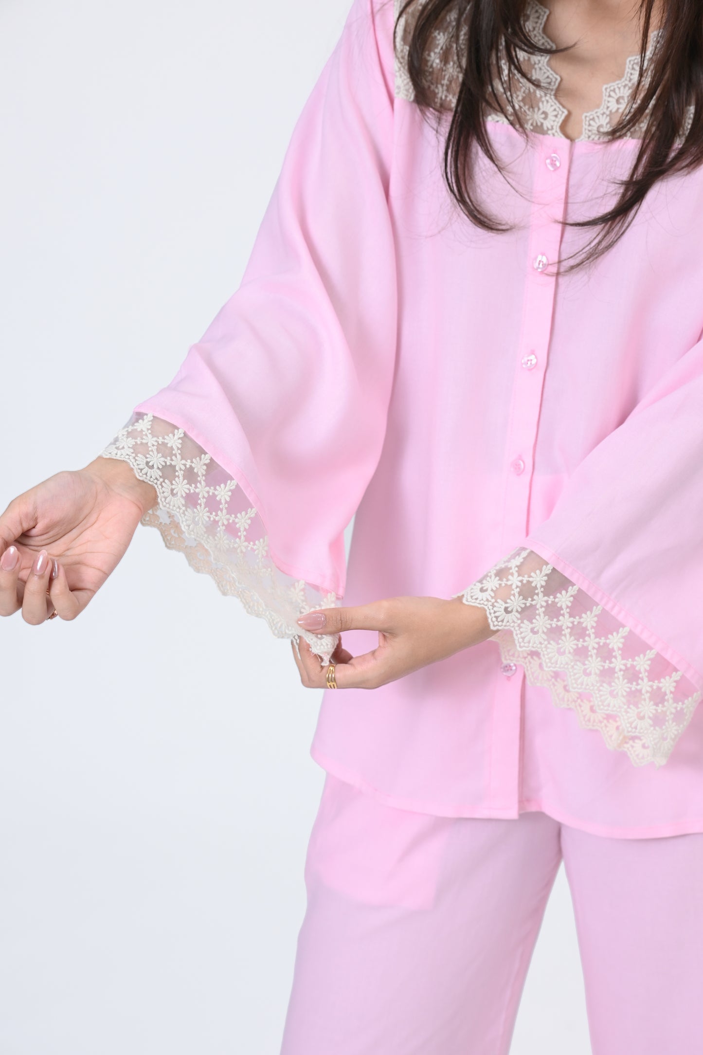 COTTON LACY NIGHTSUIT