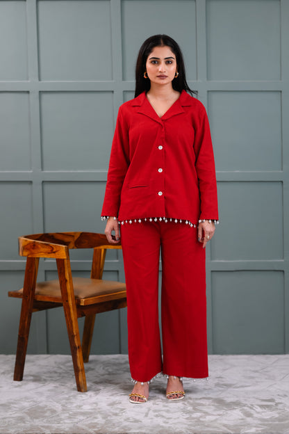 PEARLESCENT BLAZER CO-ORD SET