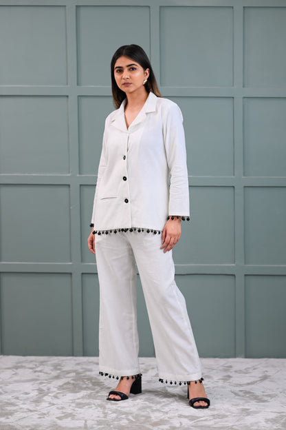 PEARLESCENT BLAZER CO-ORD SET