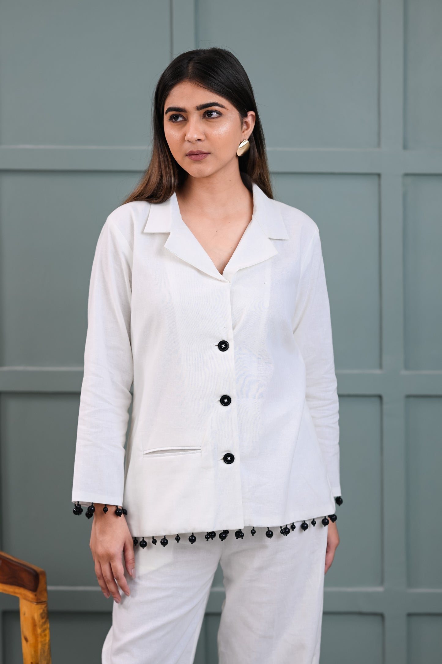 PEARLESCENT BLAZER CO-ORD SET