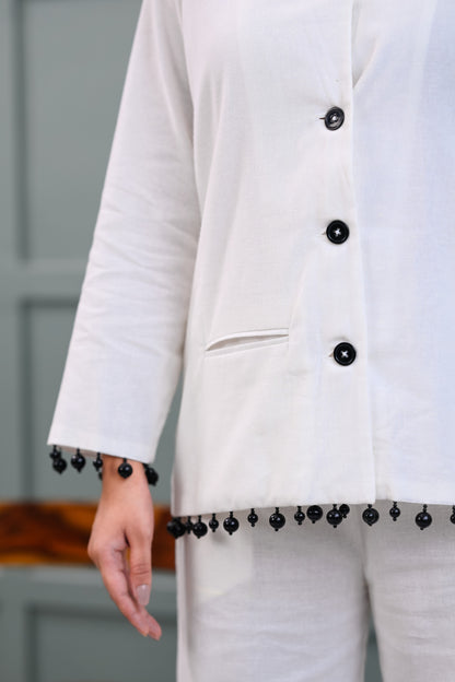 PEARLESCENT BLAZER CO-ORD SET