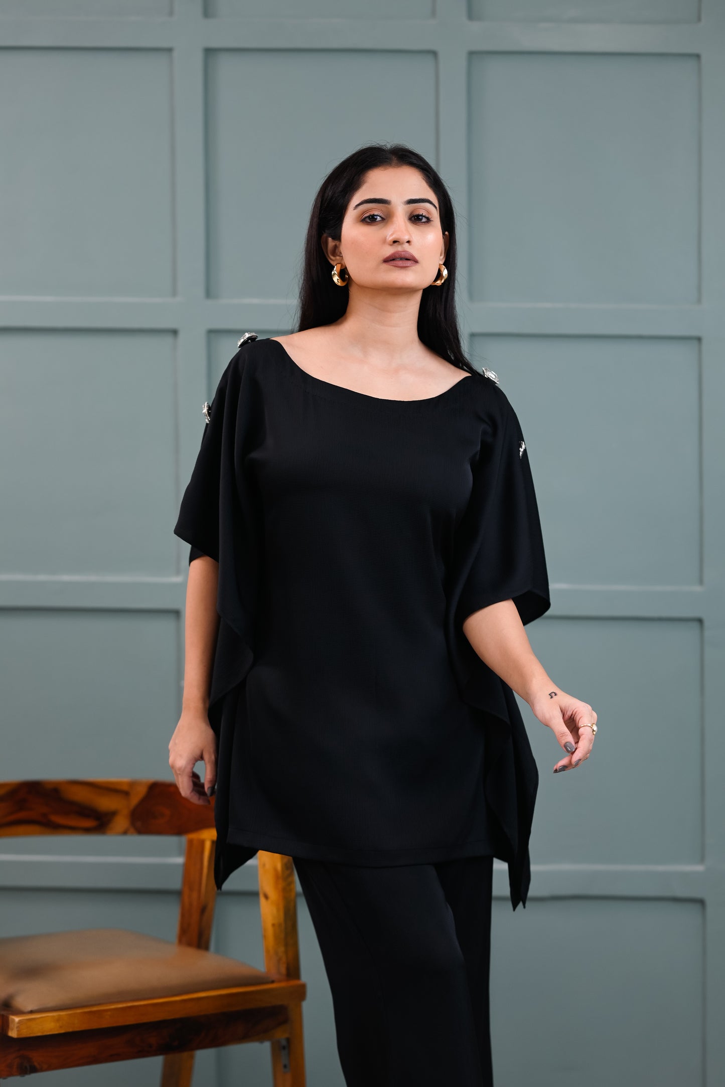 AURORA SHOULDER EMBELLISHED CO-ORDSET