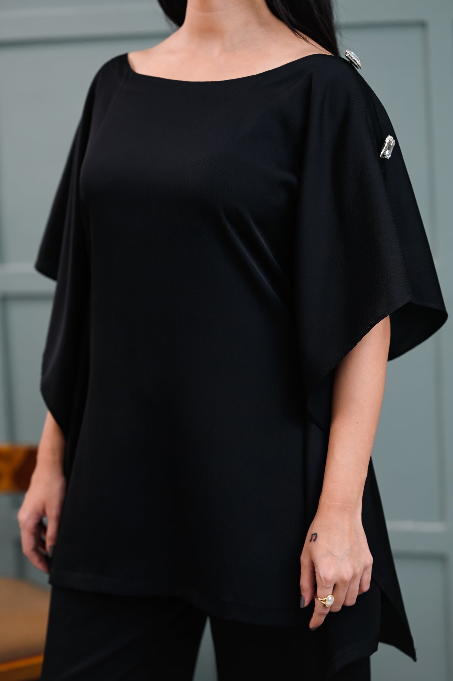 AURORA SHOULDER EMBELLISHED CO-ORDSET