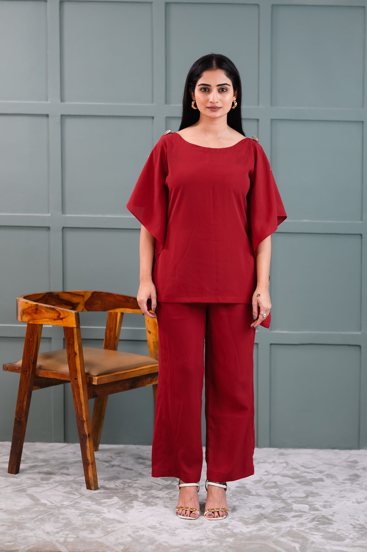 AURORA SHOULDER EMBELLISHED CO-ORDSET