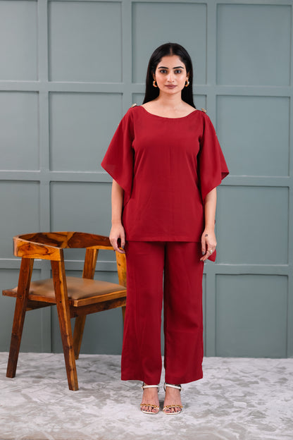 AURORA SHOULDER EMBELLISHED CO-ORDSET