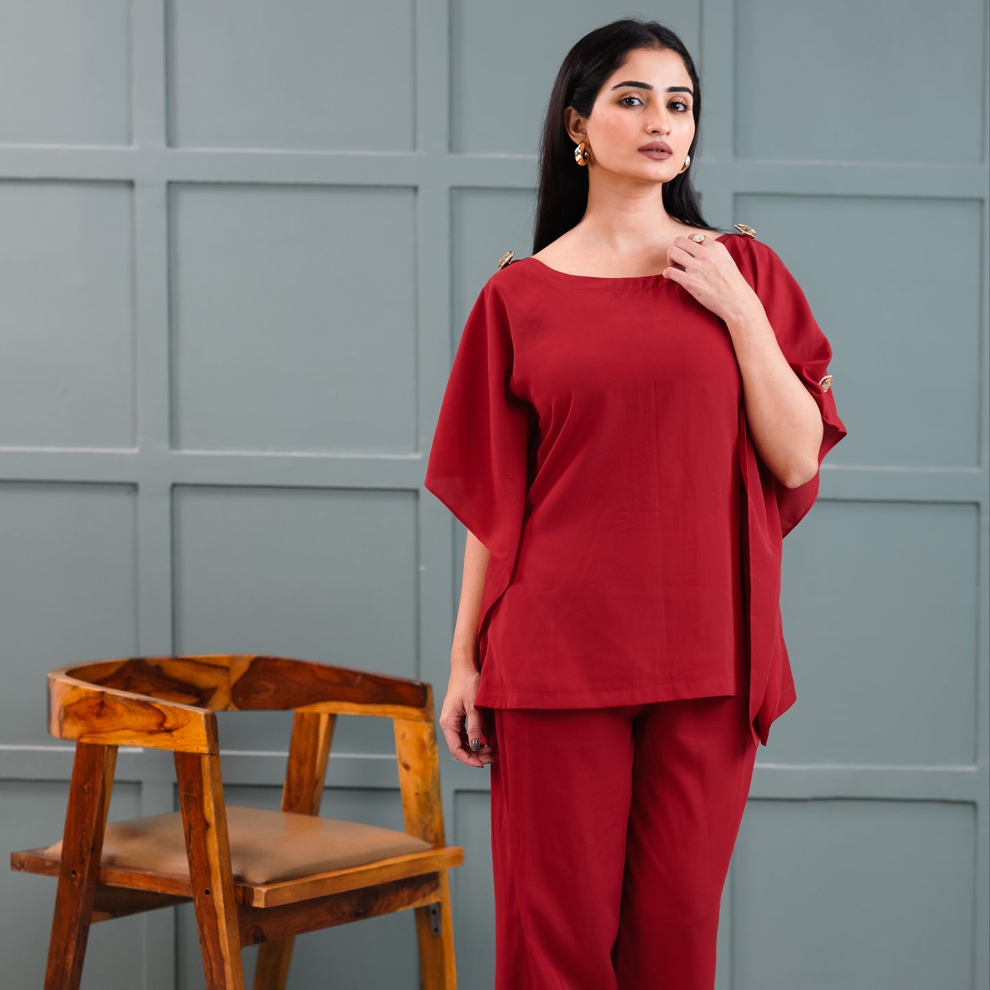 AURORA SHOULDER EMBELLISHED CO-ORDSET