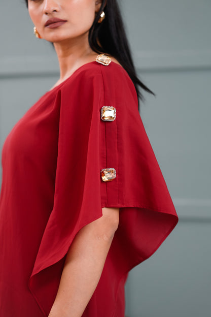 AURORA SHOULDER EMBELLISHED CO-ORDSET