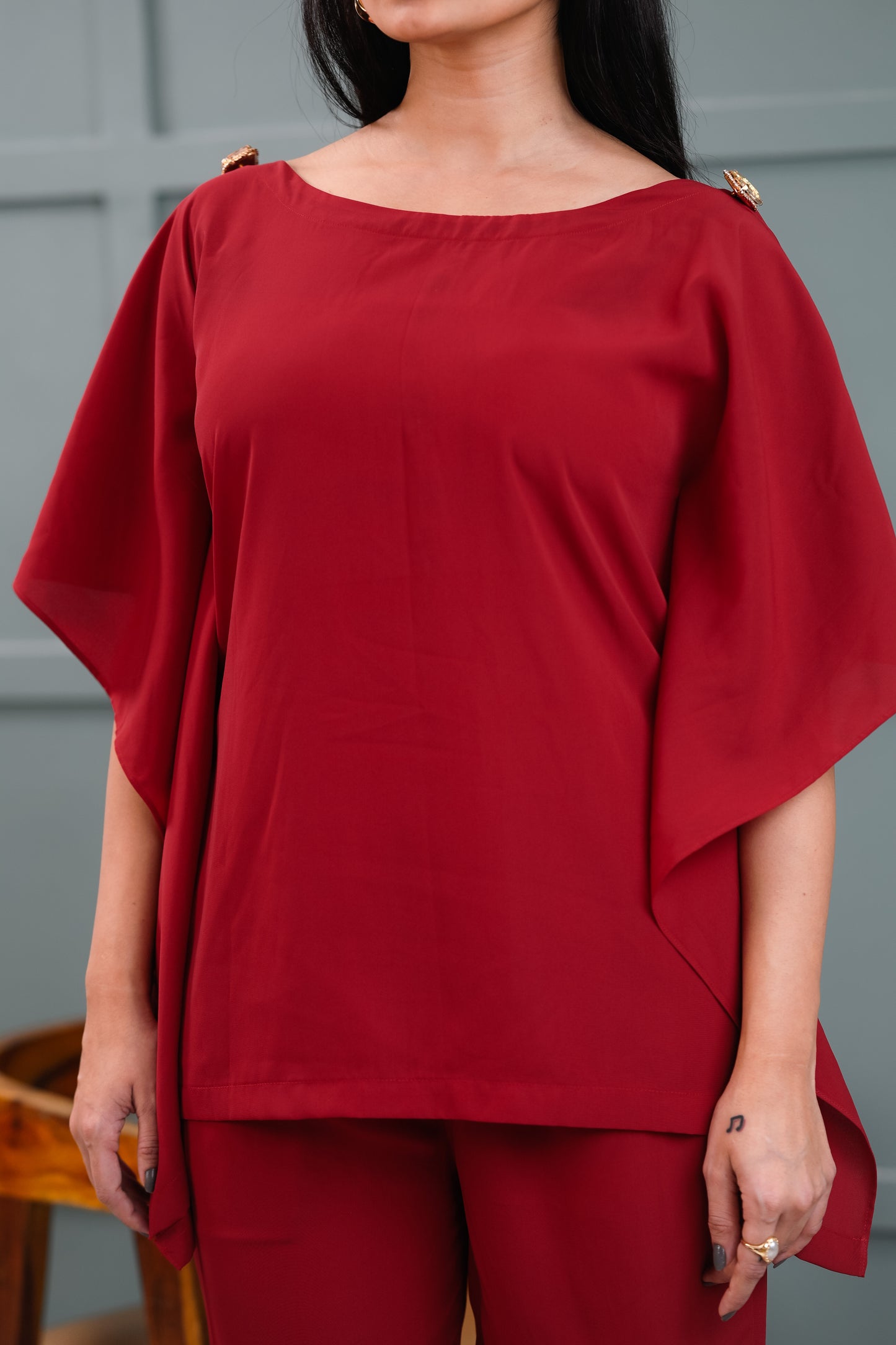 AURORA SHOULDER EMBELLISHED CO-ORDSET